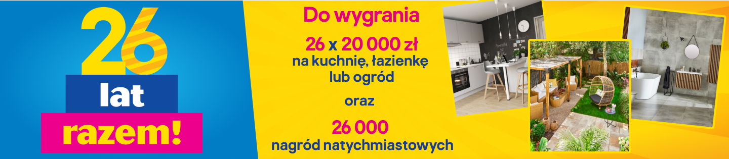 26 lat razem! Urodzinowa loteria Castorama